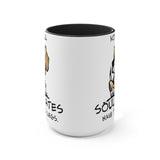 Beagle Soulmates Two-Tone Coffee Mugs, 15oz