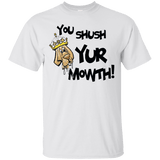 Shush Your Mouth Gildan Ultra Cotton T-Shirt - The Bloodhound Shop