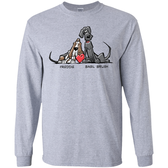 Tim's Freddie/Basil Love Gildan LS Ultra Cotton T-Shirt - The Bloodhound Shop