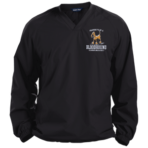 Property of a Bloodhound Specialty Sport-Tek Pullover V-Neck Windshirt - The Bloodhound Shop