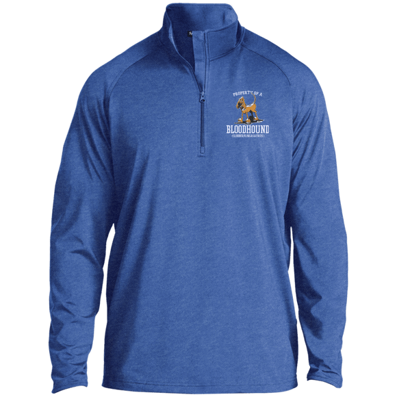 Property of a Bloodhound Specialty Sport-Tek 1/2 Zip Raglan Performance Pullover - The Bloodhound Shop
