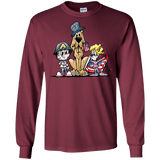 Veterans Day Hound Gildan LS Ultra Cotton T-Shirt - The Bloodhound Shop