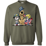 Veterans Day Hound Gildan Crewneck Pullover Sweatshirt  8 oz. - The Bloodhound Shop