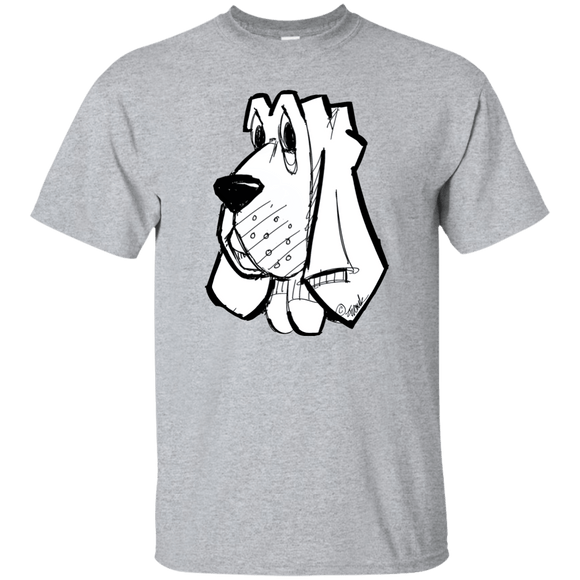 SALE Hound Head Gildan Ultra Cotton T-Shirt - The Bloodhound Shop