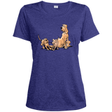 Palmers Playful Pups Sport-Tek Ladies' Heather Dri-Fit Moisture-Wicking T-Shirt - The Bloodhound Shop