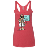 Veterinarian Hound Next Level Ladies' Triblend Racerback Tank - The Bloodhound Shop