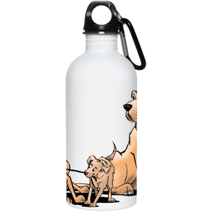 Palmers Playful Pups 20 oz. Stainless Steel Water Bottle - The Bloodhound Shop