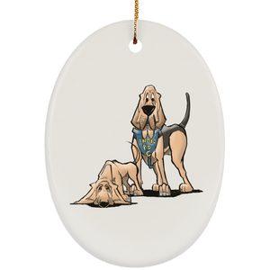Robyn Indio PD Custom Ceramic Oval Ornament - The Bloodhound Shop