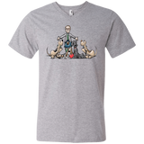 Tim's Hound Love Anvil Men's Printed V-Neck T-Shirt - The Bloodhound Shop