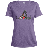 Tim's Freddie/Basil Love Sport-Tek Ladies' Heather Dri-Fit Moisture-Wicking T-Shirt - The Bloodhound Shop