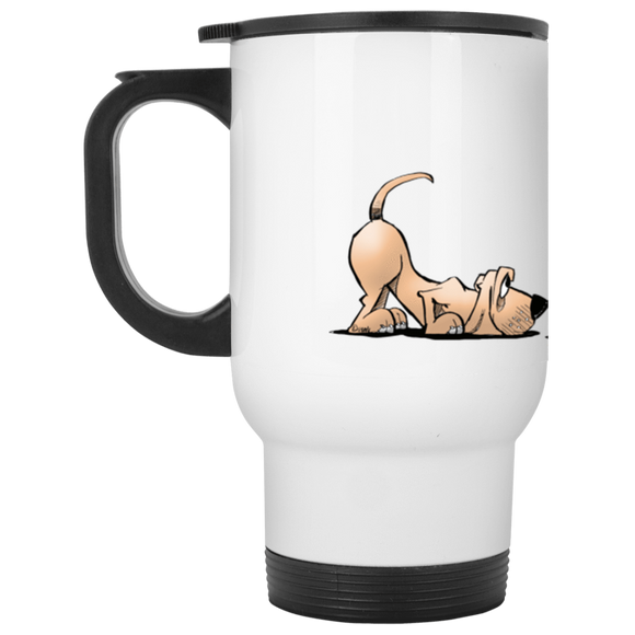 Palmers Horse'n Around White Travel Mug - The Bloodhound Shop