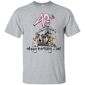 Tim's Line Birthday Gildan Ultra Cotton T-Shirt - The Bloodhound Shop