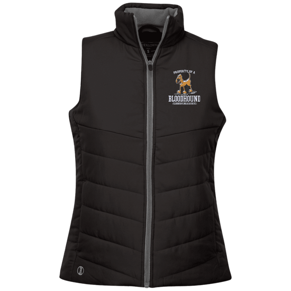 Property of a Bloodhound Specialty Holloway Ladies' Quilted Vest - The Bloodhound Shop