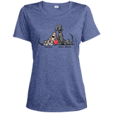 Tim's Freddie/Basil Love Sport-Tek Ladies' Heather Dri-Fit Moisture-Wicking T-Shirt - The Bloodhound Shop