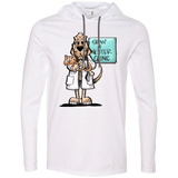 Veterinarian Hound Anvil LS T-Shirt Hoodie - The Bloodhound Shop