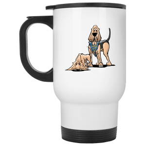 Robyn Indio PD Custom White Travel Mug - The Bloodhound Shop