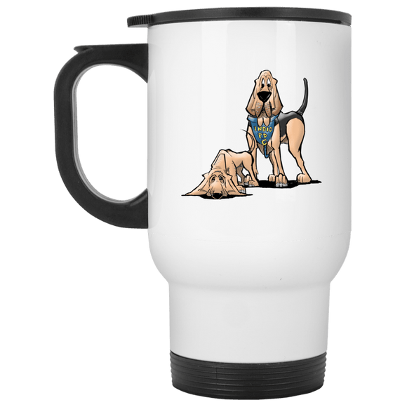 Robyn Indio PD Custom White Travel Mug - The Bloodhound Shop