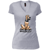 Whiskey Collection District Junior's Vintage Wash V-Neck T-Shirt - The Bloodhound Shop