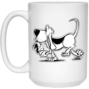 Retro Hound 15 oz. White Mug - The Bloodhound Shop