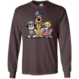 Veterans Day Hound Gildan LS Ultra Cotton T-Shirt - The Bloodhound Shop
