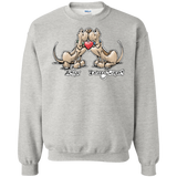 Tim's Droopy Rupert & Authur Gildan Crewneck Pullover Sweatshirt  8 oz. - The Bloodhound Shop