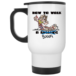 Tim's How to Walk Bosun White Travel Mug - The Bloodhound Shop