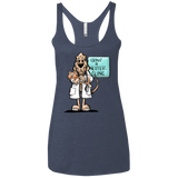 Veterinarian Hound Next Level Ladies' Triblend Racerback Tank - The Bloodhound Shop
