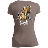 Pals (Back Print) District Junior's Vintage Wash V-Neck T-Shirt - The Bloodhound Shop