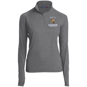 Property of a Bloodhound Specialty Sport-Tek Women's 1/2 Zip Performance Pullover - The Bloodhound Shop