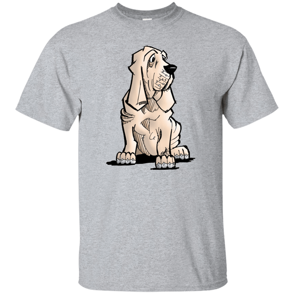 SALE Bloodhound Puppy Gildan Ultra Cotton T-Shirt - The Bloodhound Shop