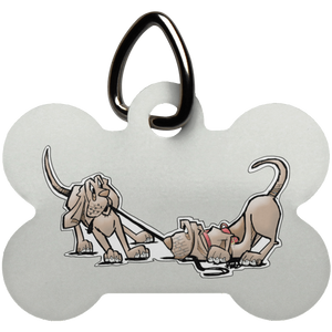 Tim's TugOWar Hounds Dog Bone Pet Tag - The Bloodhound Shop