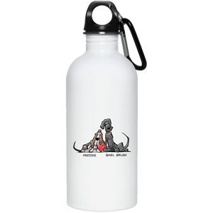 Tim's Freddie/Basil Love 20 oz. Stainless Steel Water Bottle - The Bloodhound Shop