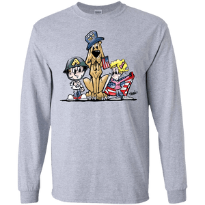 Veterans Day Hound Gildan LS Ultra Cotton T-Shirt - The Bloodhound Shop