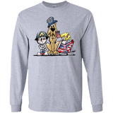 Veterans Day Hound Gildan LS Ultra Cotton T-Shirt - The Bloodhound Shop
