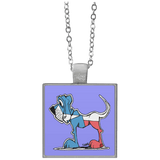 Texas Hound Square Necklace - The Bloodhound Shop