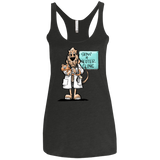 Veterinarian Hound Next Level Ladies' Triblend Racerback Tank - The Bloodhound Shop
