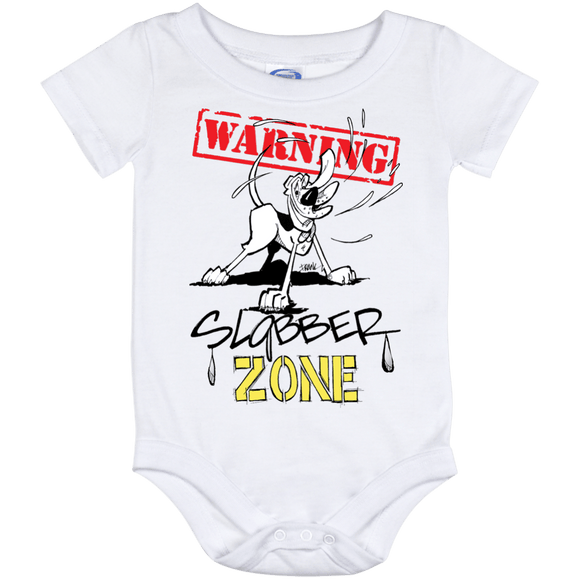Slobber Zone Baby Onesie 12 Month - The Bloodhound Shop