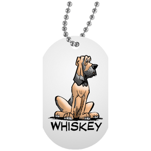 Whiskey Collection White Dog Tag - The Bloodhound Shop