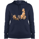 Palmers Playful Pups Sport-Tek Ladies' Pullover Hooded Sweatshirt - The Bloodhound Shop