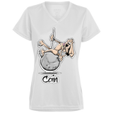 Wrecking Ball Hound Custom Cain Augusta Ladies' Wicking T-Shirt - The Bloodhound Shop