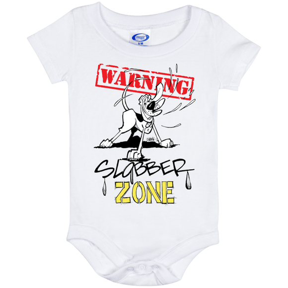 Slobber Zone Baby Onesie 6 Month - The Bloodhound Shop