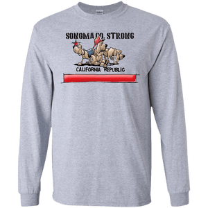 Sonoma Co. Strong Gildan LS Ultra Cotton T-Shirt - The Bloodhound Shop