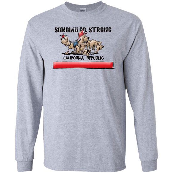 Sonoma Co. Strong Gildan LS Ultra Cotton T-Shirt - The Bloodhound Shop