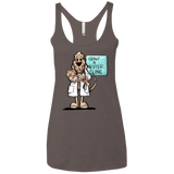 Veterinarian Hound Next Level Ladies' Triblend Racerback Tank - The Bloodhound Shop