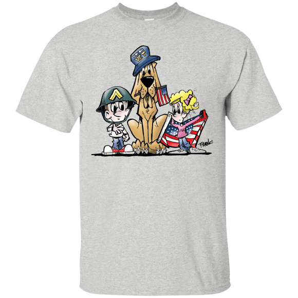 Veterans Day Hound Gildan Ultra Cotton T-Shirt - The Bloodhound Shop