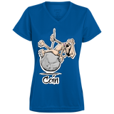 Wrecking Ball Hound Custom Cain Augusta Ladies' Wicking T-Shirt - The Bloodhound Shop