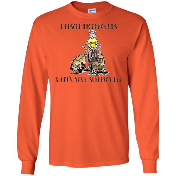 Superpower Howards Hounds Gildan LS Ultra Cotton T-Shirt - The Bloodhound Shop