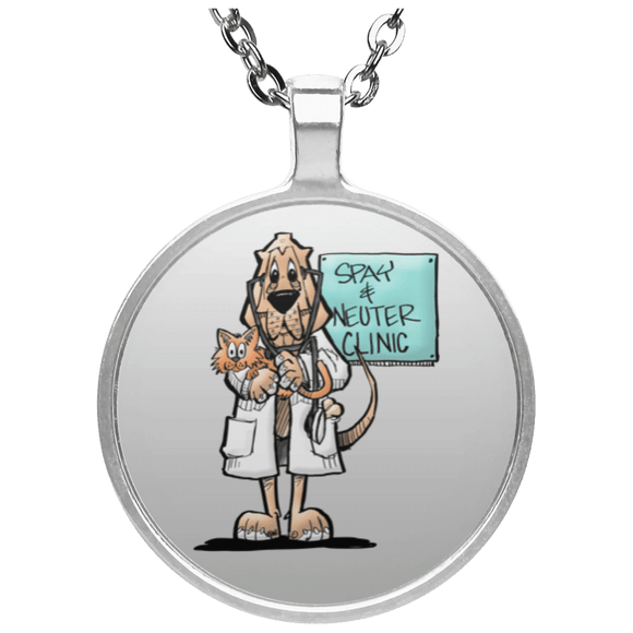 Veterinarian Hound Circle Necklace - The Bloodhound Shop