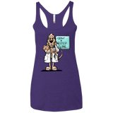 Veterinarian Hound Next Level Ladies' Triblend Racerback Tank - The Bloodhound Shop