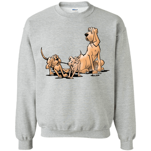 Palmers Playful Pups Gildan Crewneck Pullover Sweatshirt  8 oz. - The Bloodhound Shop
